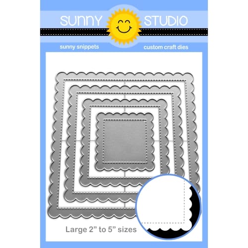 Scalloped Square 1 Large Die Scalloped Square 1 Large Die