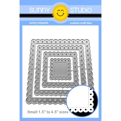 Scalloped Square 2 Small Die Scalloped Square 2 Small Die